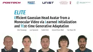 ELITE: Efficient Gaussian Head Avatar from a Monocular Video via Learned Initialization & ...
