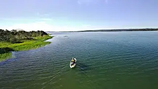 IMAGEM DE DRONE, E MUITO TUCUNARÉ NA LINHA NO LAGO CORUMBÁ 4 GOIÁS