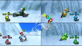 Mario Kart Wii - 4 Players 150cc - Banana Cup