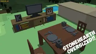 Stonehearth - Let's play (OVERSIZED TOWN!  Everything is gigantic!)