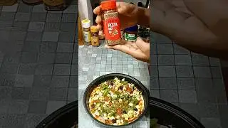 🍕CLASSIC veg pizza | mix with herbs and olives 🌽#shorts #cookingshorts