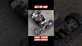 MCD W5 4WD SAMBA Titanium Exhaust Muffler