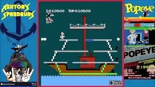 Popeye (NES) - Game A 1-Loop PB (3:36.493) | January 7, 2026