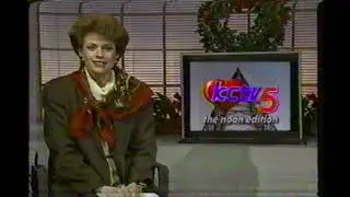 KCTV-TV, Ch. 5, Kansas City, MO, Noon News Teaser, Circa December 1989