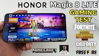 HONOR Magic 8 Lite 5G | Gaming Test | Fortnite, PUBG, Free Fire, COD, Minecraft y FC Mobile