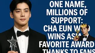 One Name, Millions of Support: Cha Eun Woo Wins Asia's Favorite Award Thanks to Fans' Love