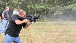 Ron Burgandy Shooting Full Auto