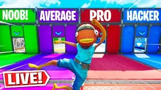 Playing NEW Deathruns Live! (Fortnite Creative Mode)
