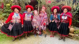 Chinchero, Peru. Traditional Alpaca textiles