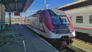 🇬🇪 GRT-001 прибывает на станцию Тбилиси-пассажирская/ Georgian electric train GRT-001, Tbilisi🇬🇪