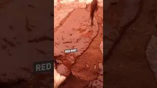yummy 😋 Red dirt dry floor crumbling satisfying ASMR #satisfying #oddlysatisfying #reddirtasmr