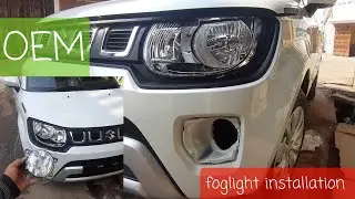 Foglamp installation without wire kating | ignis minda foglight | Pikku Mind