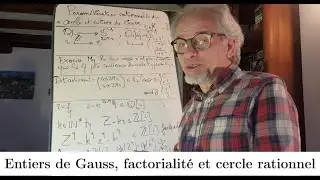 Entiers de Gauss, factorialité, et cercle rationnel.