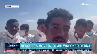 LIBYAN VOLUNTEER RESCUERS MOVE IN TO AID WRECKED DERNA