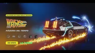 Fortnite VOLVER AL FUTURO (Back to the future) Vehiculo DMC Delorean, Doc Brown GAMEPLAY