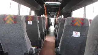 Riding Ensignbus articulated Volvo B10MA-55 TSU 642 at speed on the A13