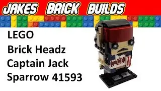 Lego Brick Headz Speed Build - 41593 Captain Jack Sparrow