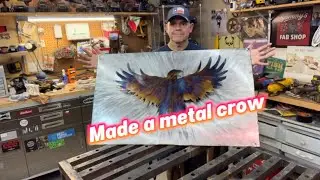 How to make a metal crow with a plasma cutter.