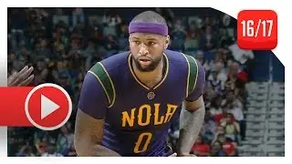 DeMarcus Cousins Full Highlights vs Rockets (2017.02.23) - 27 Pts, 14 Reb, Pelicans Debut!