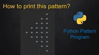 4 Python Pattern Program -  Left Side Triangle without using any pre-defined method using While loop