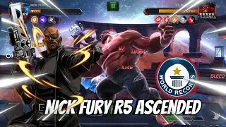 Fastest Labyrint Red Hulk Take down - Rank 5 Ascended Nick Fury - marvel contest of champions