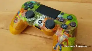 Crash Bandicoot custom Playstation 4 controller by Extreme Consoles