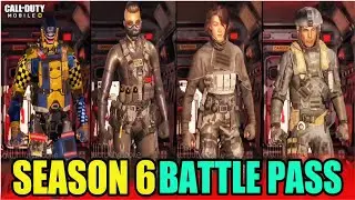 Season 6 All New Battle Pass Characters in Batte Royale Gameplay Cod Mobile | New S6 CODM Leaks 2022