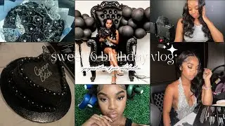 Sweet 16 birthday vlog || hair, nails, makeup, lashes, dinner, photoshoot ; SANIYA LOVE
