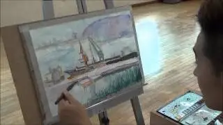 Getting relaxed with painting & saxophone