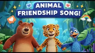 Animal Friendships Song &ndash; Bear, Leopard & Bird&rsquo;s Special Bond | Nursery Rhymes for Kids