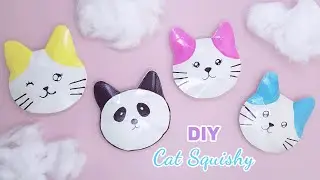 paper cat squishy Toys / DIY Kawaii Squishy / MAKE CAT SQUISHY EASY / Paper squishy #Shorts