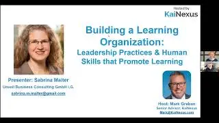 Building a Learning Organization: Leadership Practices & Human Skills that Promote Learning