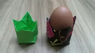 How to make a paper egg stand