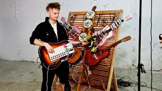 Самостоятельно играющие роботизированные гитары, сделанные из мусора &mdash; Junk Rock TV