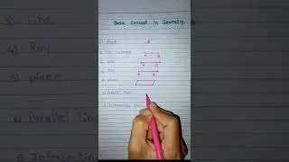 Basic concept in Geometry