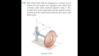 Колесо катится без проскальзывания по круговой дуге радиуса и совершает один полный оборот вокруг...