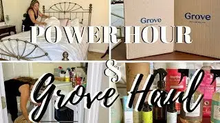 GROVE HAUL & POWER HOUR CLEANING MOTIVATION // CLEAN WITH ME // IN WITH JEN