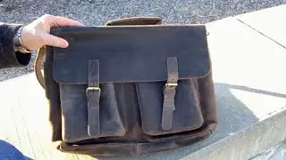 Classic  Buffalo Leather Briefcase Review
