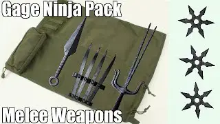 Payday 2 Gage Ninja Pack Melee Weapon Review + Shurikens!!!