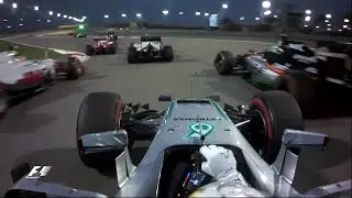 F1 2016 Bahrain GP ONBOARD Lewis Hamilton START and first LAP