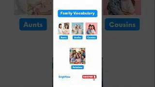 Family Vocabulary#englishforwork #englishlearning #engliflow #flow #english #easyEnglish