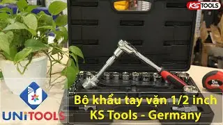 Bộ tu&yacute;p (khẩu) đa năng 1/2 inch (Socket set) 23 chi tiết Germany KS Tools 918.0623