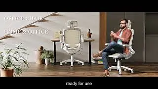Experience Comfort in Style: Gabryllly High Back White Office Chair with Flip-Up Arms
