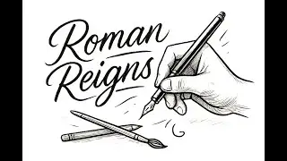 Draw Roman Reigns #otc #tribalchief #fanart #lineart #artvideo #drawing #wwe #romanreigns #wweraw