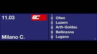 SBB Ansage - EC nach Milano ist 30 bzw 40 Minuten zu spät