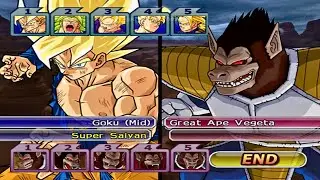 Z FIGHTERS VS GREAT APE (COM VS COM) | Dragon Ball Z BT3 Gameplay | Epic Battle