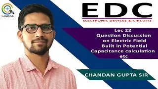 Lec 22 Question Discussion on Electric Field, Built in Potential, Capacitance calculation etc