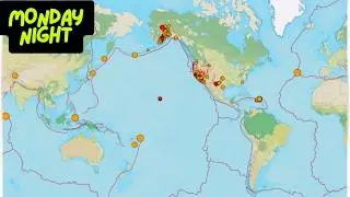 Puerto Rico Earthquake swarm continues. 3.3 EQ Northern California. Monday Night update.