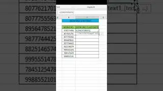Mobile Last 3 Digit Show in Excel #Shorts  #exceltech #dataanalysis #exceltips