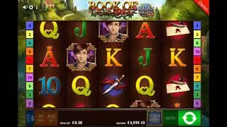 Demo gameplay of Book of Romeo & Julia Golden Nights Bonus by Gamomat
